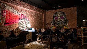 Gandhi fans upset over a mural in Dubai pub