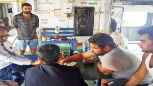 Stranded Indian sailor wants to see his parents