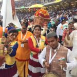17th Aug 2015 Uttarakhand Raj Nada Procession Team During PM Visit