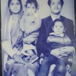 Childhood Photo with Parents & Younger Brother
