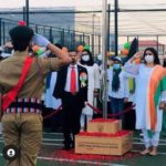 4.26th Jan 2022 Salute to Tiranga after Flag hosting at Gems School