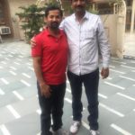 With my childhood school friend -Sunil